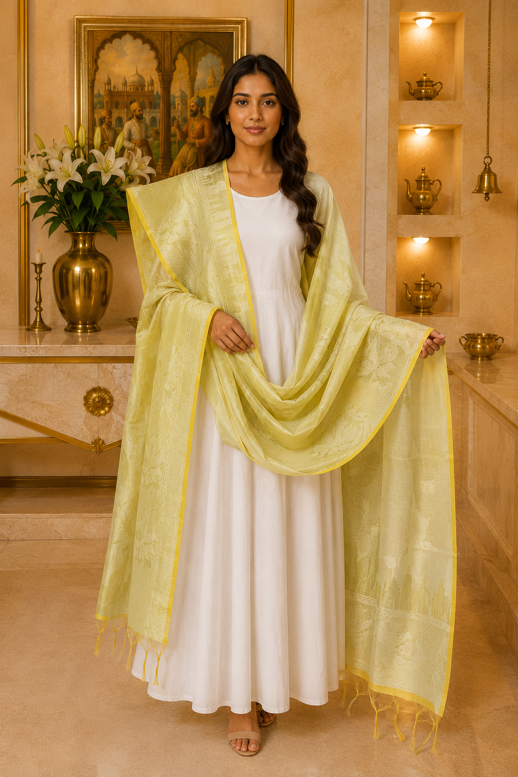 Chanderi Benarasi Dupatta