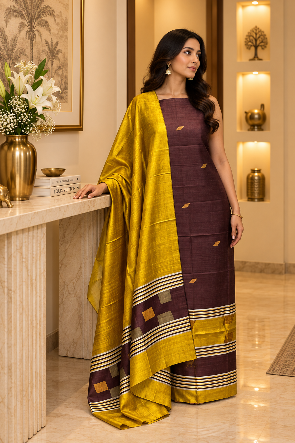 Dupion Silk Mustard KD