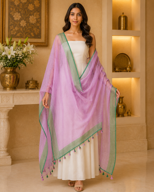 Linen Plain Dupatta