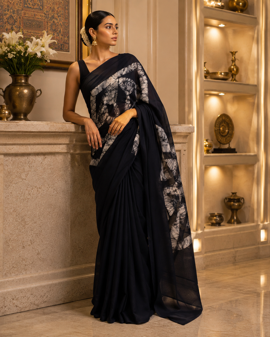 Block Print Saree