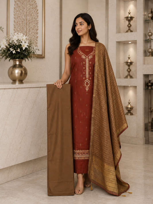 Rust Satin Cotton DM