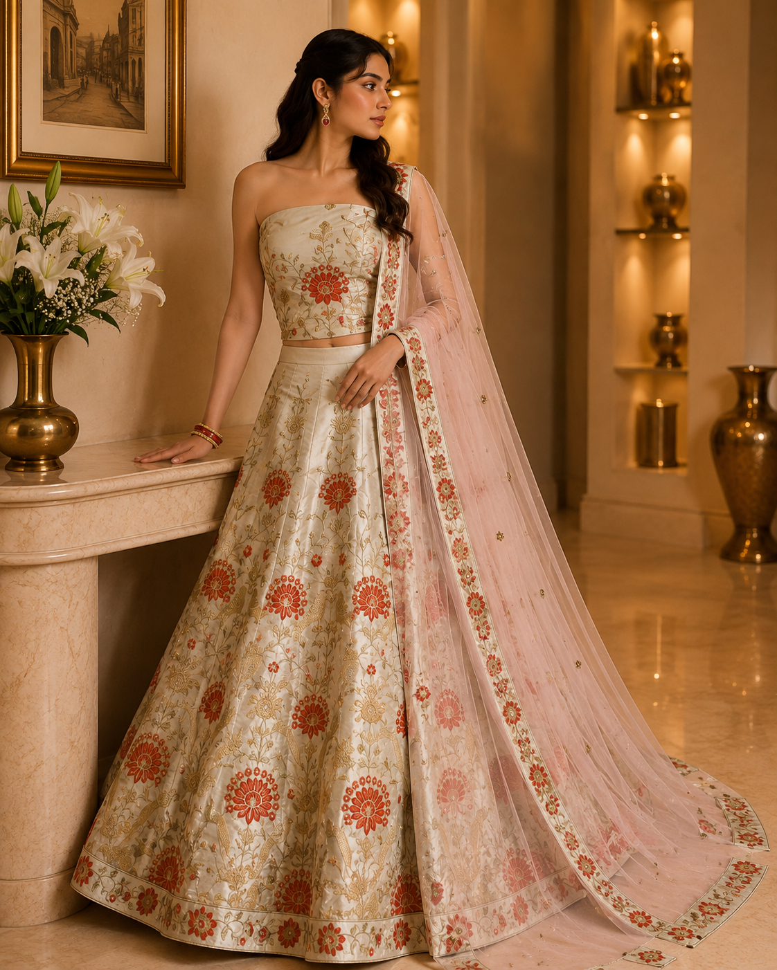 Unstitched Lehengas