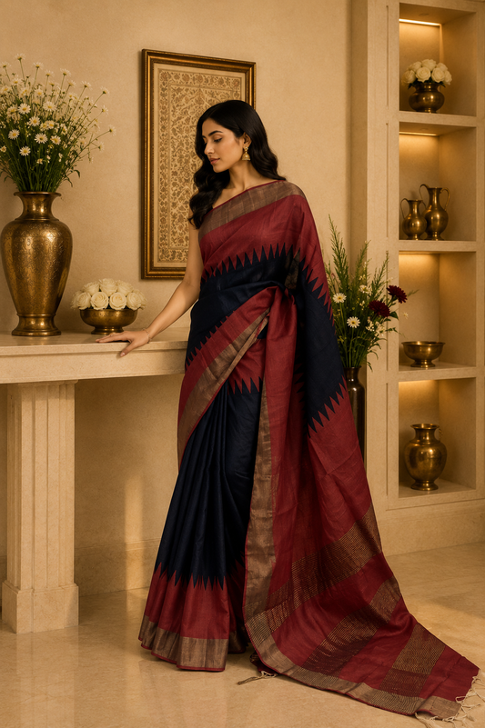 Zari Tussar Silk Saree
