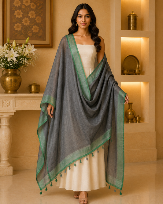 Linen Plain Dupatta