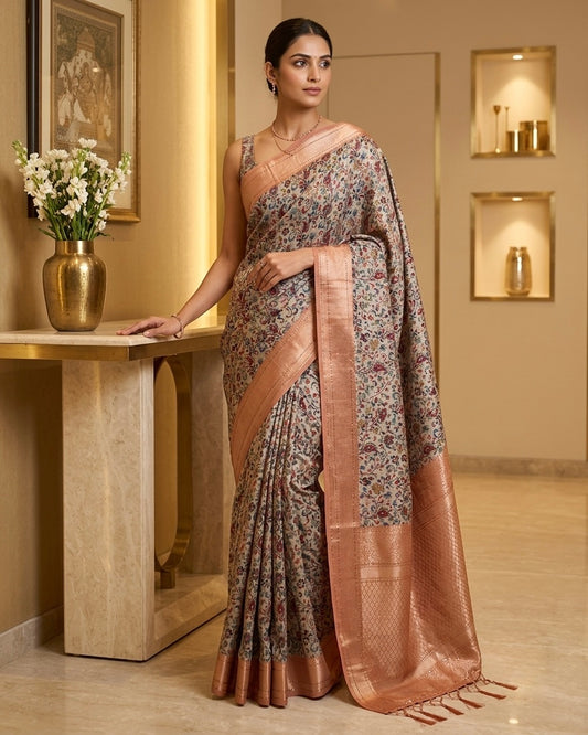 Chanderi Cotton Silk Saree