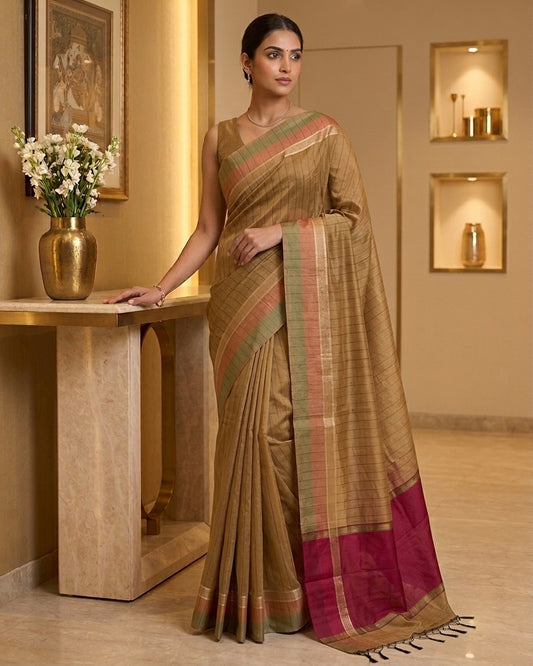Chanderi Cotton silk Saree