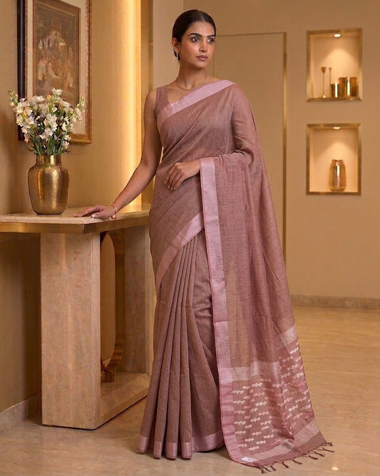 Cotton Jaamdani Pallu Saree