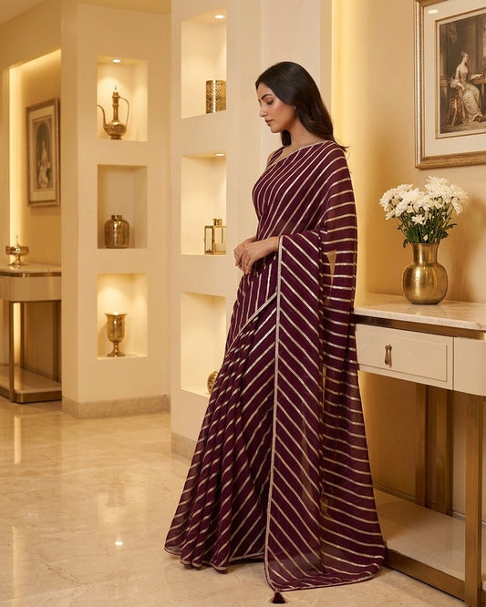 Dola Silk Saree Lehariya