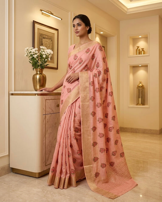 Benaras Silk Embroidery Saree