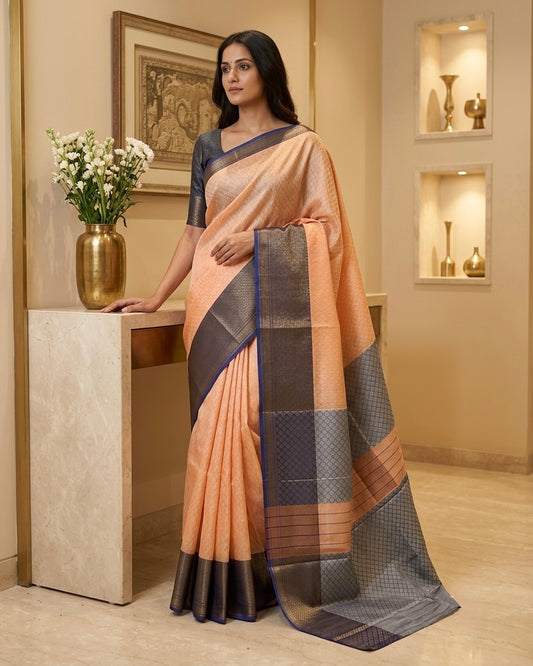 Tanchoi Semi Silk Saree