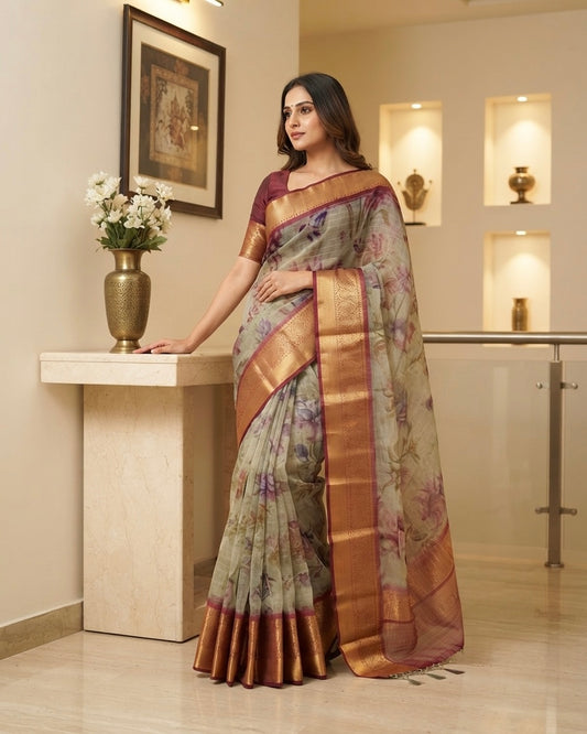 Organza Kora Tissue Saree10