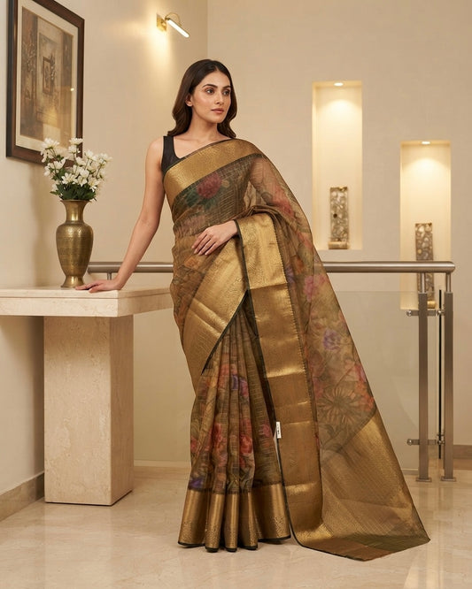 Organza Kora Tissue Saree2