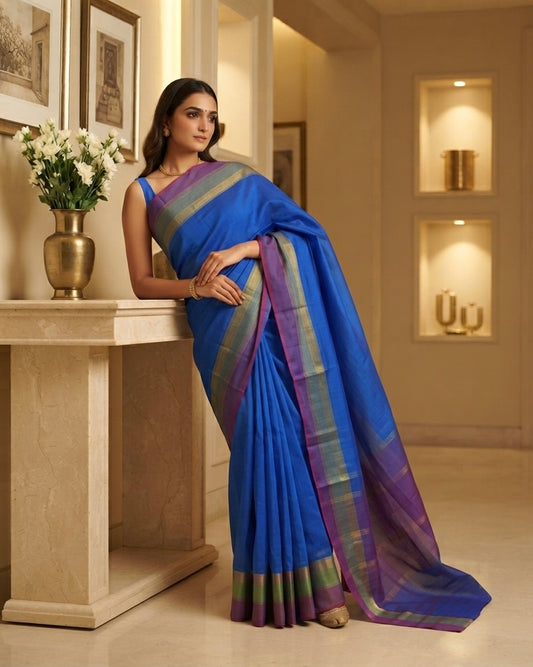 Blue Silk Saree
