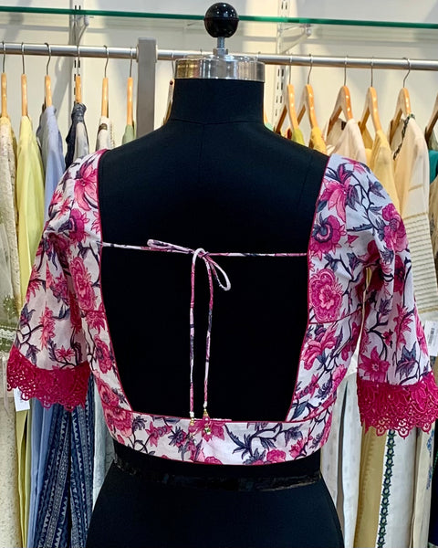 Pink Floral printed Blouse