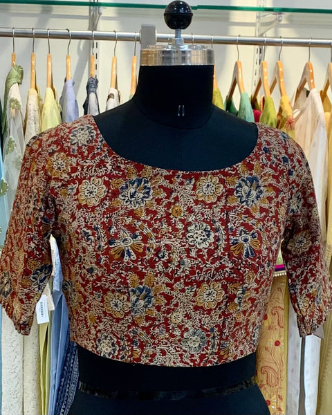Maroon Kalamkari Blouse