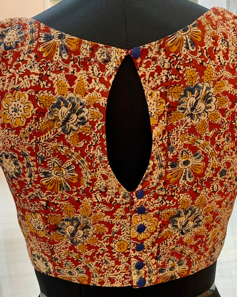 Maroon Kalamkari Blouse
