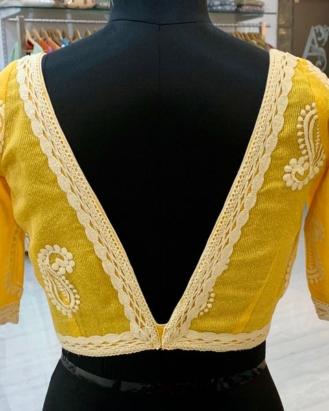 Yellow Emb. Blouse